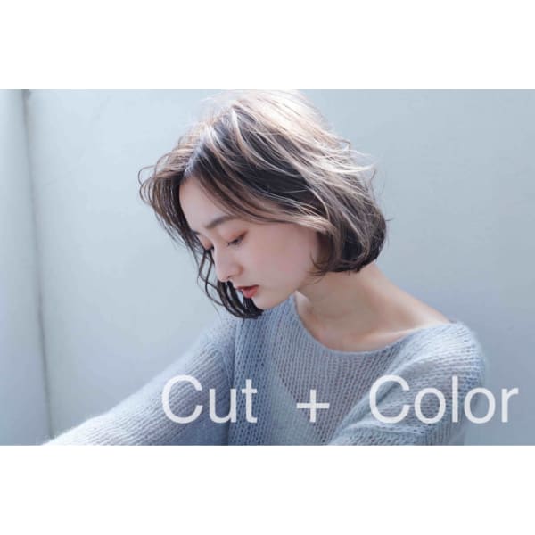 MaCaro艶カラー（フル）＋カット￥9240