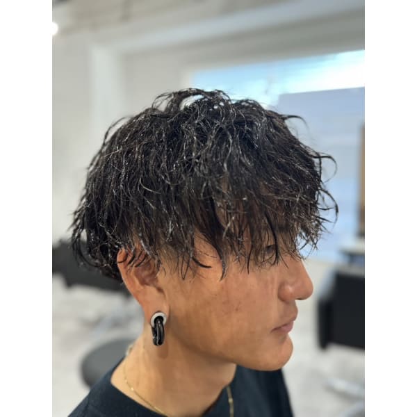 メンズカット＋スパイラルパーマ