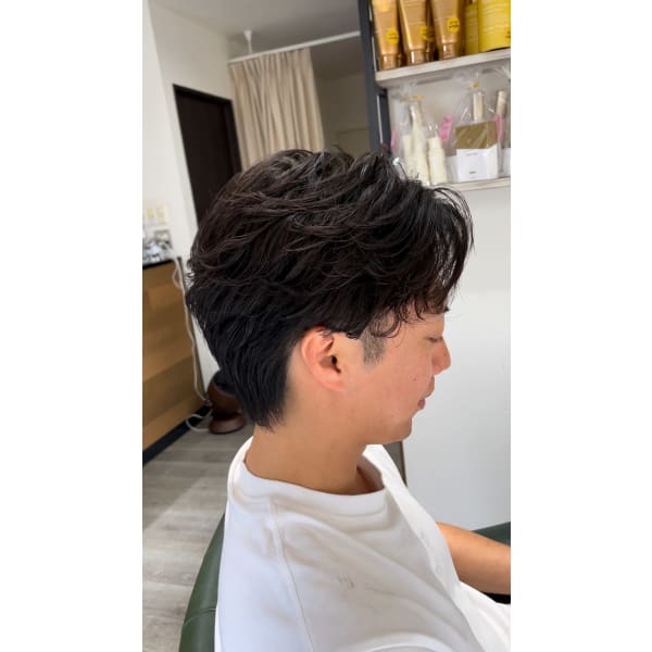 メンズカット＋白髪ぼかしカラー