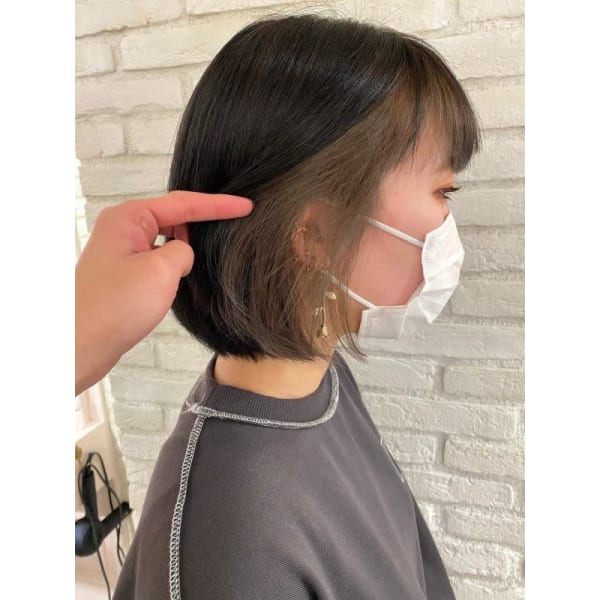 【インナーカラー】カット+カラー+1stepトリートメント¥13900/立川
