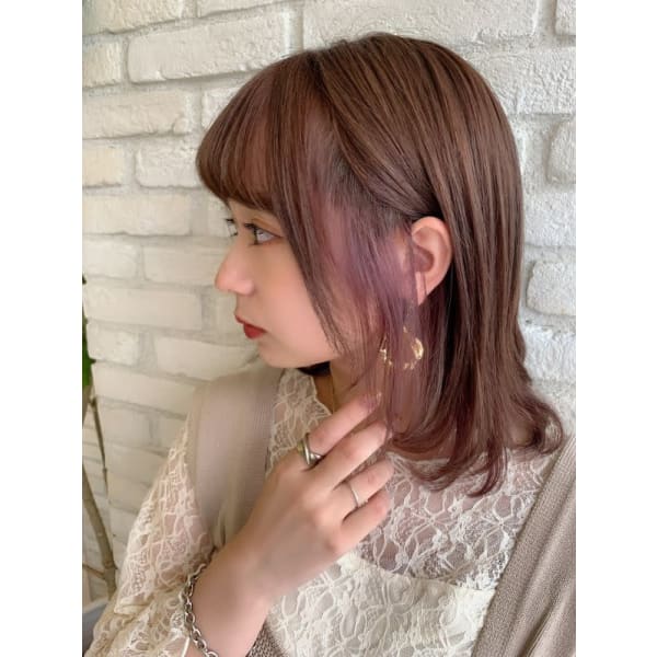 槌矢指名限定クーポン☆インナーカラー(ブリーチ込み)&超音波トリートメント