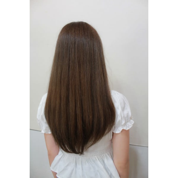 人気NO.1【美髪】シャンドラ縮毛矯正＋プレミアムカラー＋カット　￥21000~