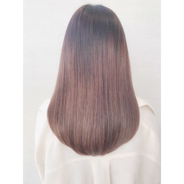 【髪質改善の神髄】美髪シャンドラ縮毛矯正＋カット　￥19200~→　￥16000~