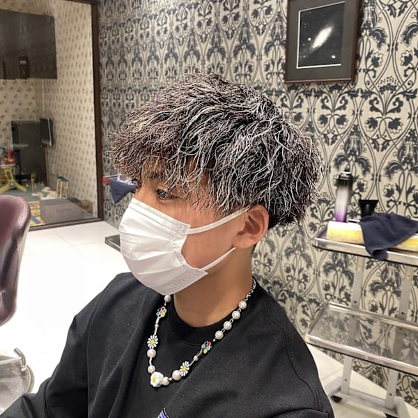 【佐藤指名限定】カット＋特殊パーマ＋メッシュ ￥25410→￥15500