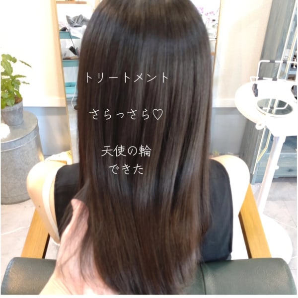〖白髪抑制〗ケアカラー×似合わせカット×艶トリート