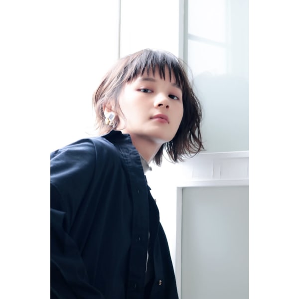 カット＋選べるカラー＋超音波ケアプロ 話題☆水TR【平日10～17時限】