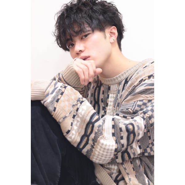 カット+ツイスト、スパイラルパーマ¥12,500【メンズ限定】