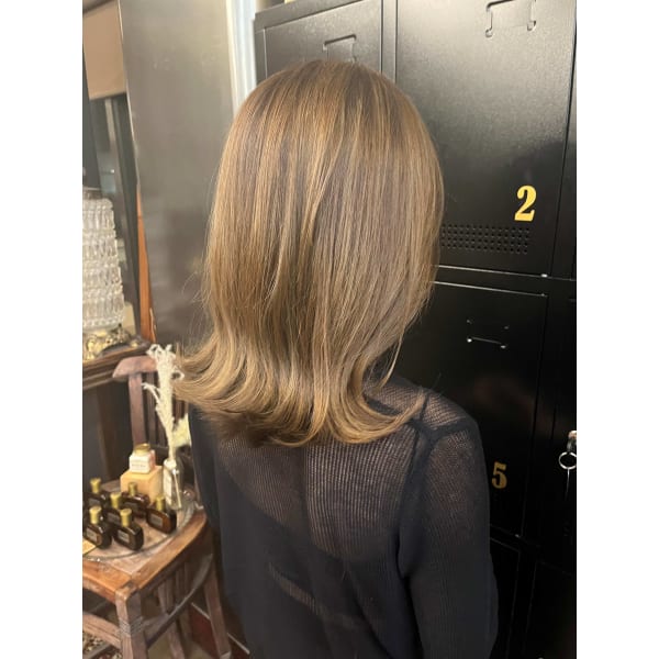 ナチュラルハイライト+カラー[那覇/真嘉比/おもろまち}