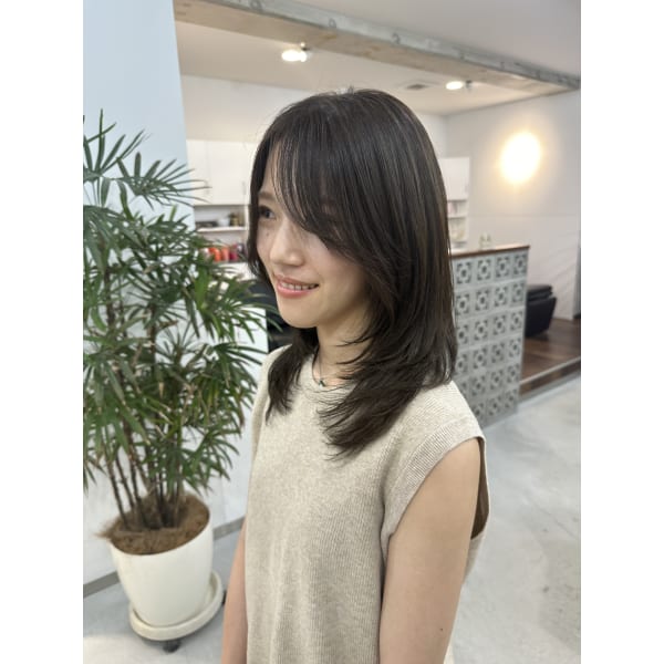 古舘・今村指名 似合わせカット➕白髪ぼかしカラー