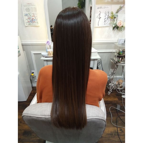 酸性縮毛矯正(カット込)アルテマ/メテオ使用♪+感動の艶☆トリプルトリートメント