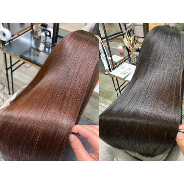 【ダメージレス】髪質改善カウンセリング+カット+髪質改善矯正¥24,200