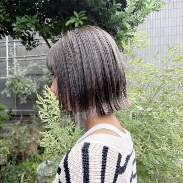 【キレイを底上げ!】カットカラー+2ステップトリートメント¥11000 西葛西ボブ|西葛西ショート