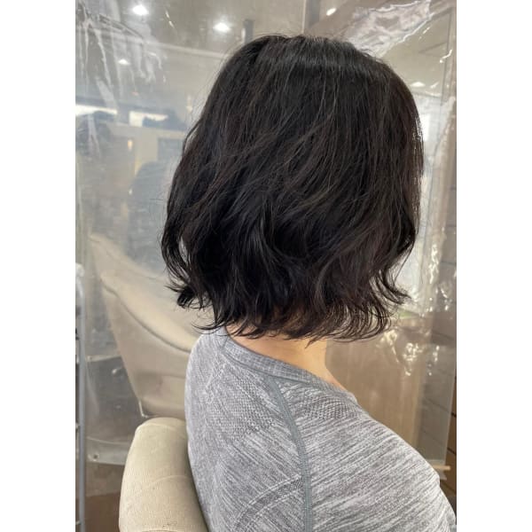【ご新規様限定☆長持ちふんわり♪】ウェーブパーマ＋ウルトラファインバブル　￥11000