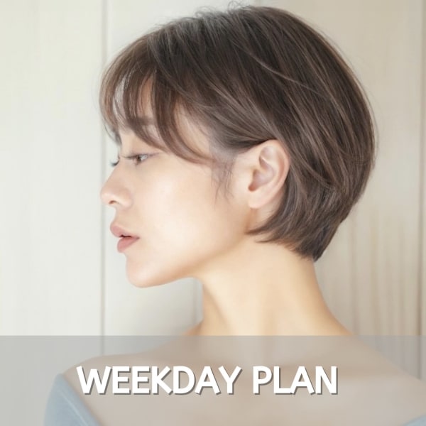 【平日新規限定☆当店一番人気】似合わせカット＋艶カラー＋リンケージTr￥8,900☆