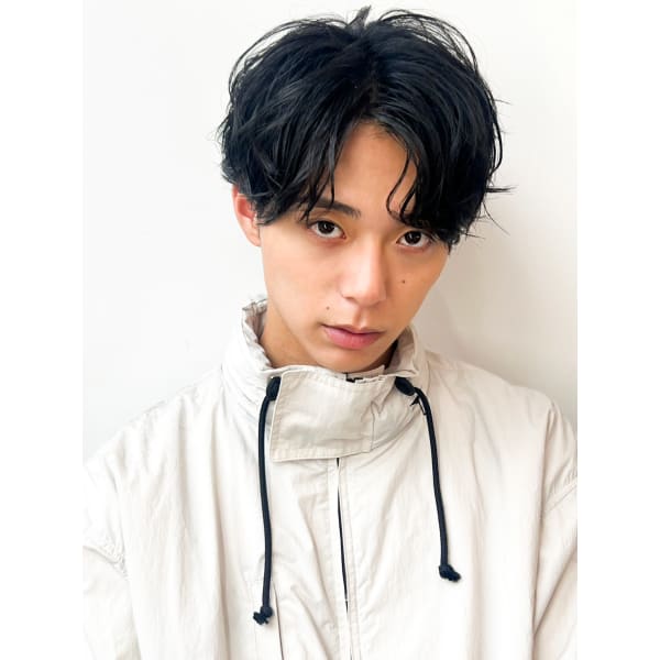 メンズカット+パーマ+アミノ酸TR+ナノバブルシャンプー¥8000