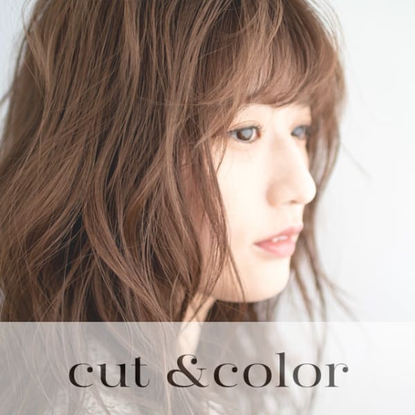 人気No.1★カット+アディクシーカラー+Aujua+酵素Tr(超音波ケアプロ付)￥13,750