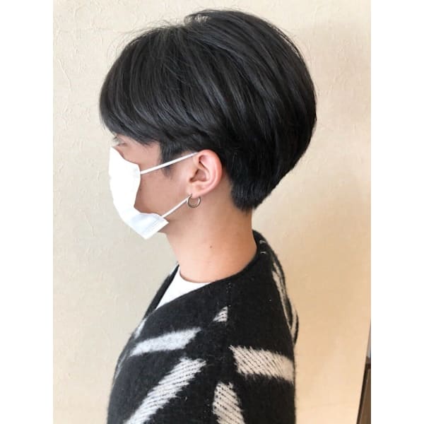 【ハチ・ふくらみダウン】　ダウンパーマ+カット　¥11000