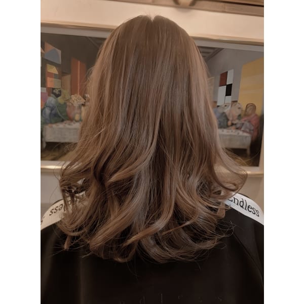 カット＋艶髪カラー＋2stepシルクトリートメント