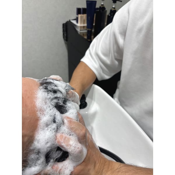 【60日以内のリピート限定】メンズカット＋クイックスパコース　目安：75分