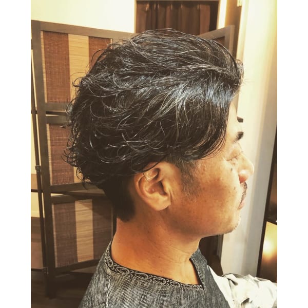 【イケオジコース）メンズカット＋メンズ専用３STEPケア＋眉カット