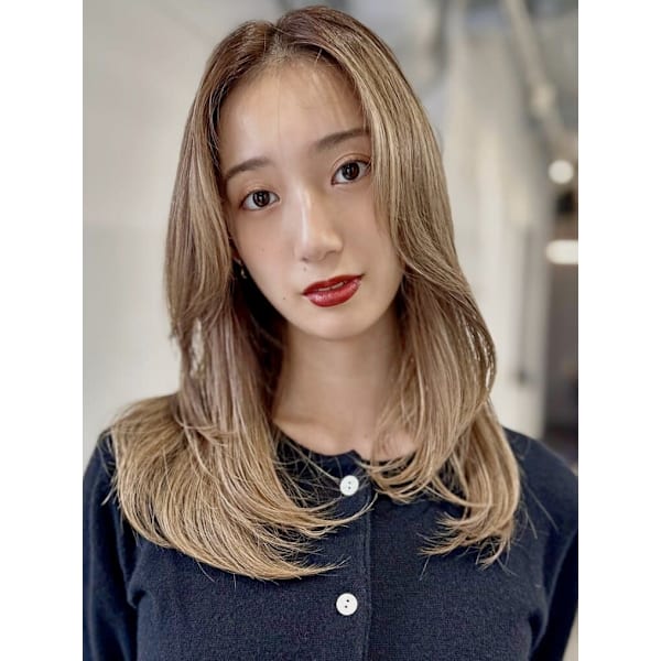 【初めての方はこちら】カット+透明感カラー+オージュア2stepTR¥9500