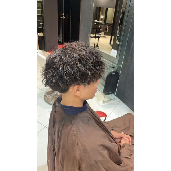 【水谷指名限定】カット＋波巻きスパイラルパーマ＋クイックTR　￥11,980