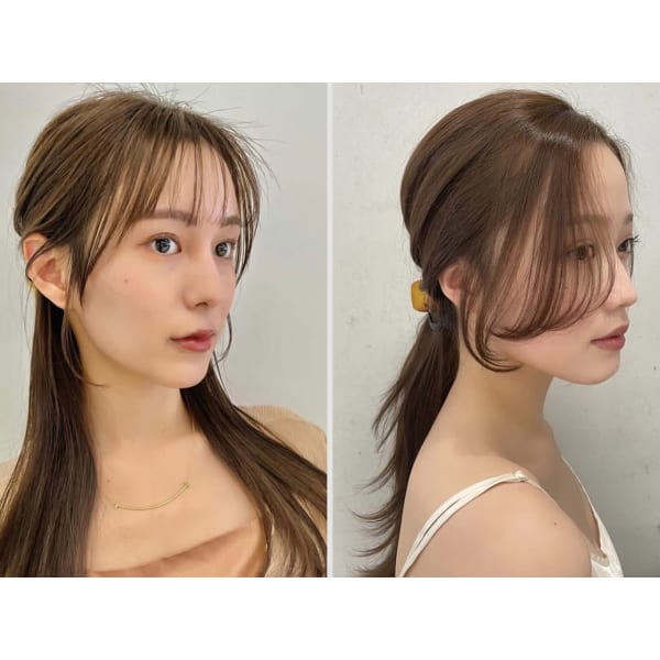 【女性限定】前髪と顔回りのカット+トリミングカット