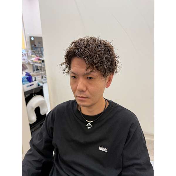 【楽天ビューティー掲載記念】メンズカット＋パーマ＋眉カット＋シャンプー