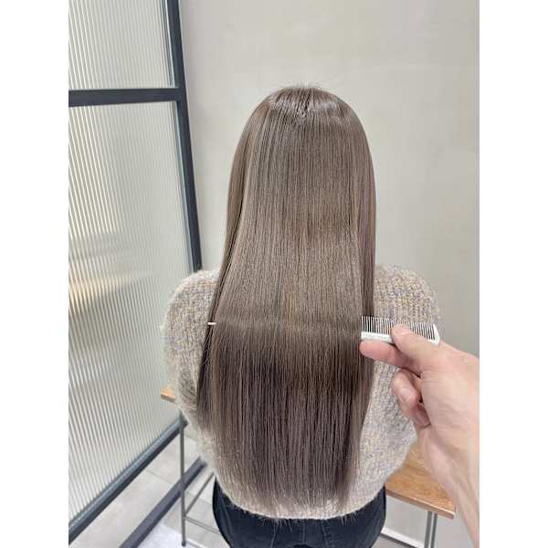 【☆艶コスメ前髪縮毛矯正＋ナノスチームトリートメント☆】