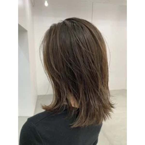 【ファッションカラーで染める白髪染め】カット+脱白髪染め+ハイライト