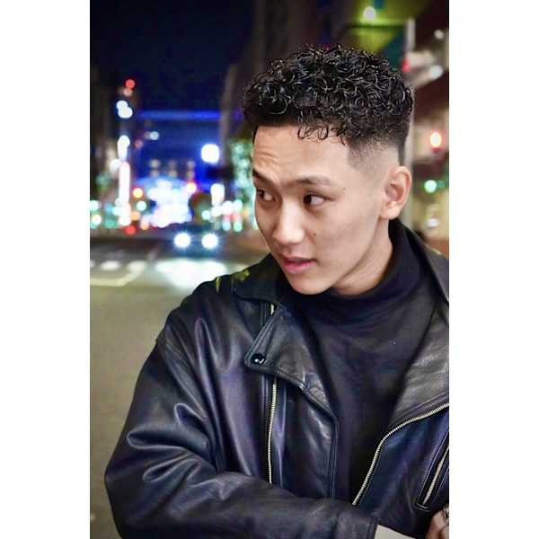 【メンズ】メンズカット＋パーマ＋トリートメント　#天神#赤坂#理容室