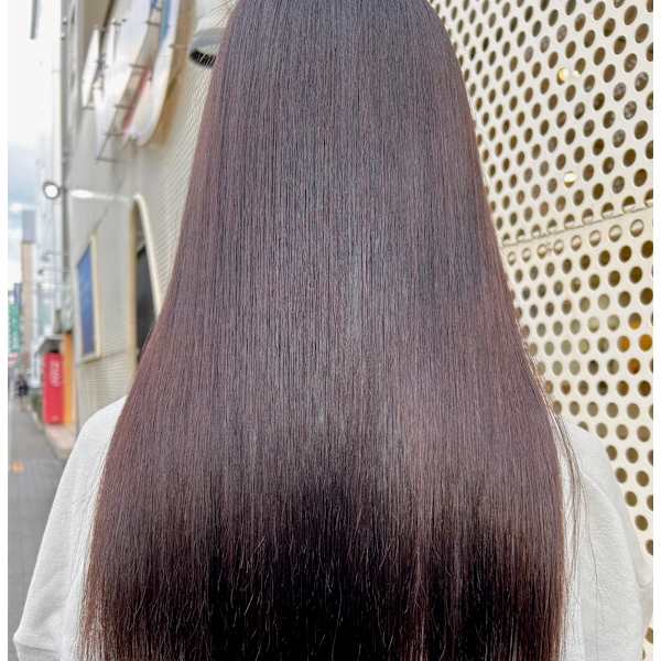 【艶髪】髪質改善ハウタムカラー+デザインカット 内部加橋ケア