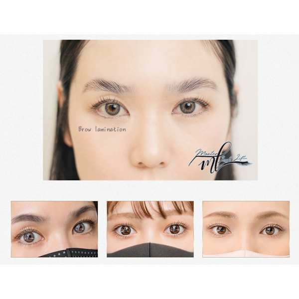 アイドレナージュ新メニュー体験☆モンテラッシュまつ毛＆眉パーマコース☆ドレナージュ効果美容液付