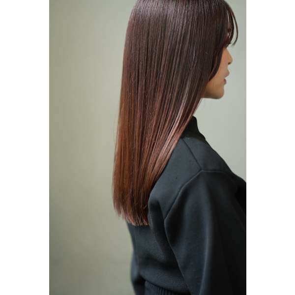 ［髪質改善トリートメント]潤うカラー＋カット＋髪収まるHITAトリートメント