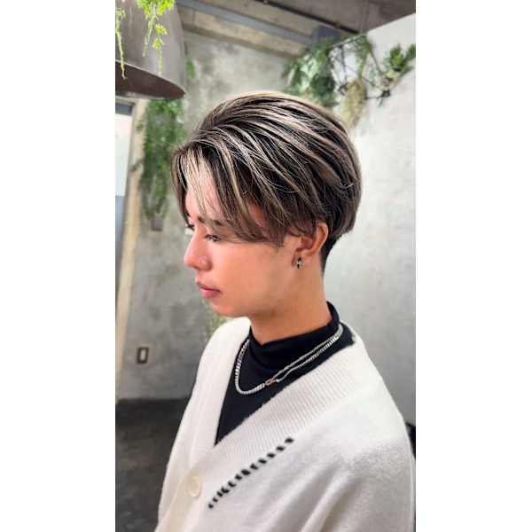 【No.２】白髪ぼかしにも☆バレイヤージュ＋ケアブリーチ19305横浜駅/横浜/西横浜