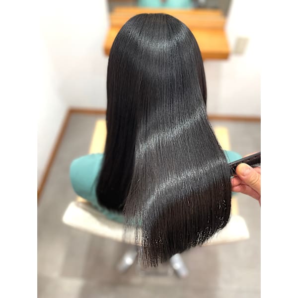 【髪質改善エステコース】カット＋カラー＋髪質改善絹Tr