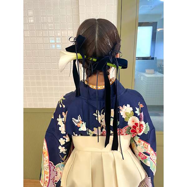 【卒業式】ヘアセット＋袴着付け
