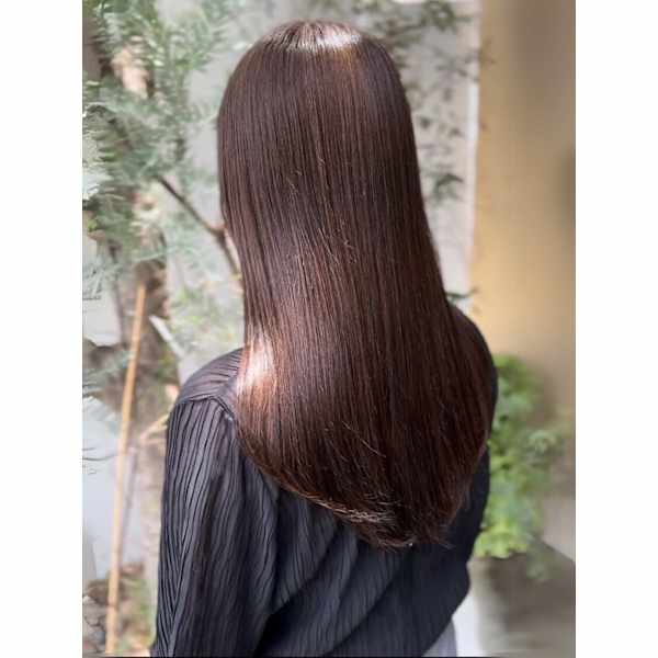 【人気No.2】カット+ケアカラー+髪質改善トリートメント¥11,000