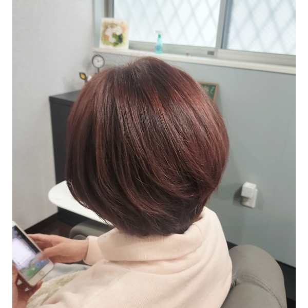 人気No.3 ケアセット❥似合わせカット+頭皮や髪に優しいオーガニックケアカラーー+頭浸浴