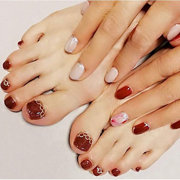 【電話予約のみ】☆デザインハンド＋フットネイル同時施術！オフ込み（60分）