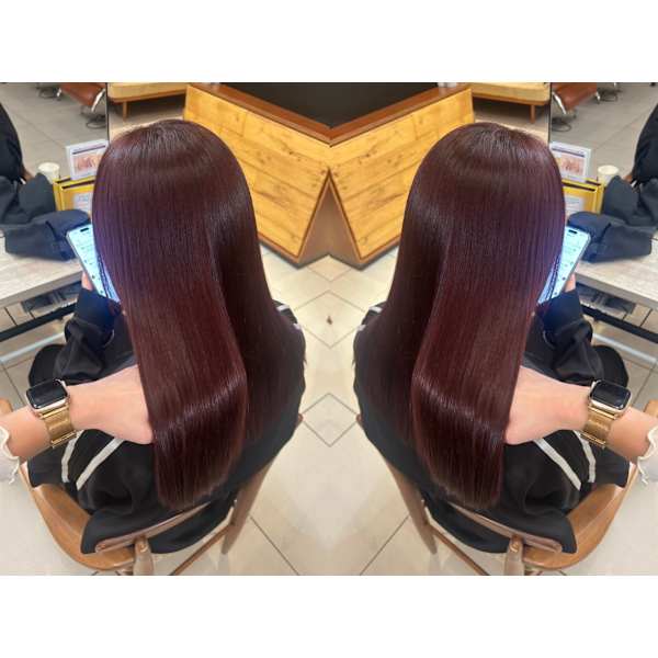 【人気No1】カット+髪質改善カラー+トリートメント　￥17,500～→￥9,500～