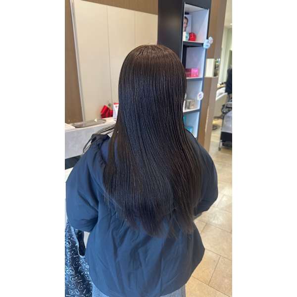 〔4ヶ月以内〕伸びた分の根元縮毛矯正+カット