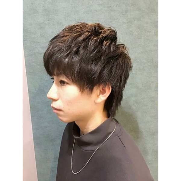 メンズ限定【PREMIUM】カット+プレミアムカラー+残留アルカリ除去+耐熱マスクTR