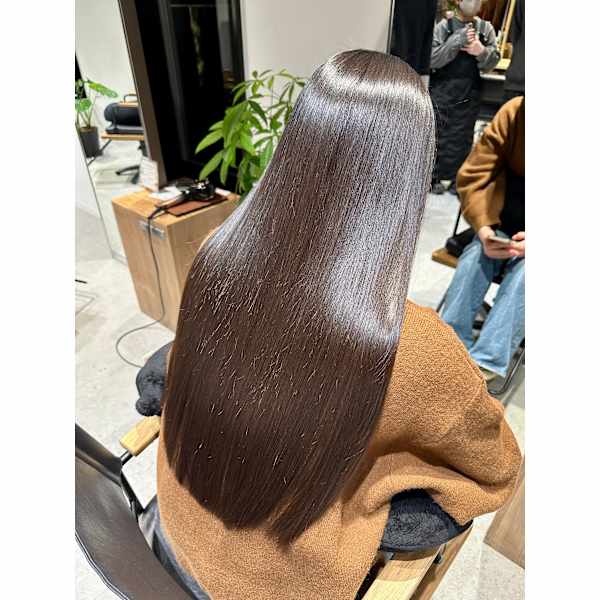 【ノンダメージストレート】うる艶ストレート+高濃度水素トリートメント