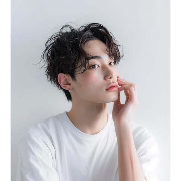 【メンズ限定】メンズカット＋各種メンズパーマ頭皮洗浄スキャルプスパ（５分）