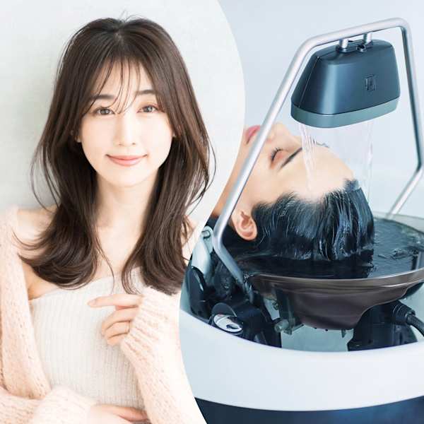 【頭皮改善*Aujua炭酸+頭浸浴】カット+頭皮マッサージ&炭酸泉de頭浸浴