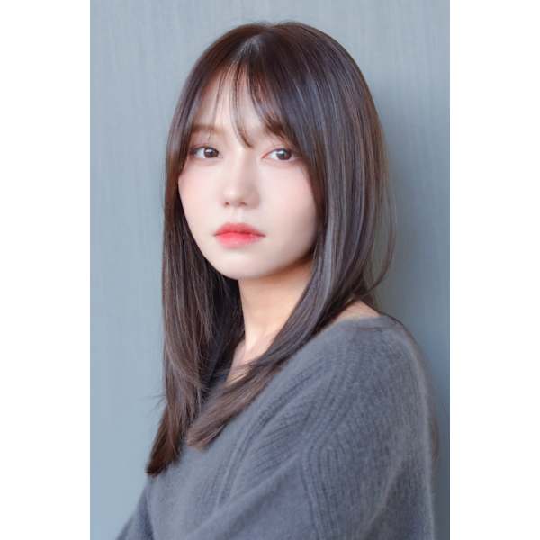 【光にとろける天使の輪♪】カット+ストレート+ケラチン集中トリートメント