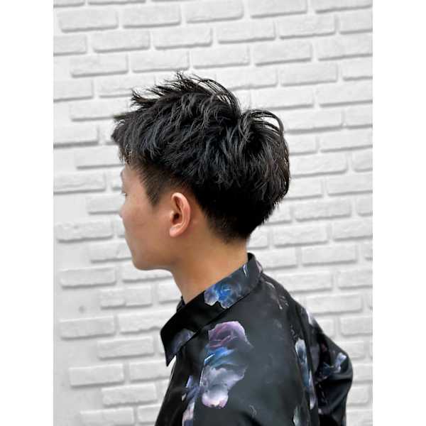 <初回限定>マイクロバブル炭酸泉付きメンズデザインカット+眉毛カット