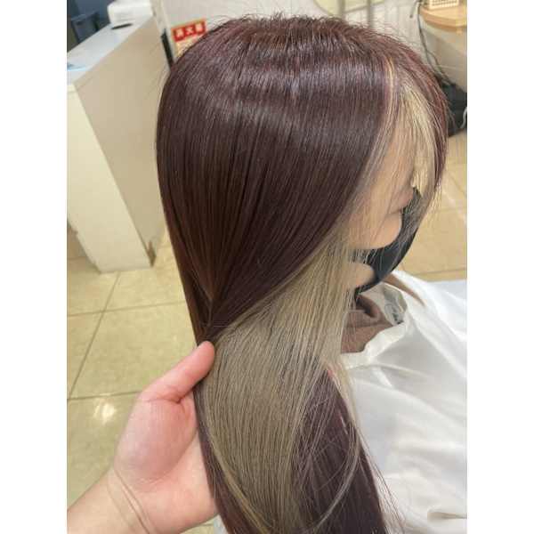 【さりげない大人お洒落に】カット＋インナーカラー（全体）14,000～