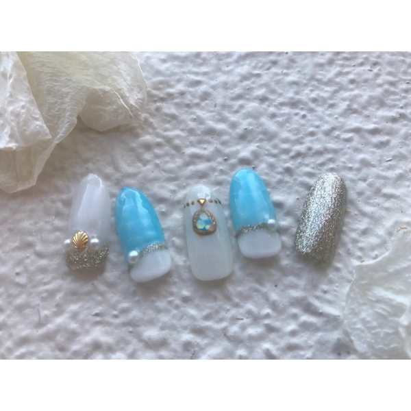 【電話予約のみ】ワンカラー・ラメグラハンド＋フットネイル☆オフ込み（100分）